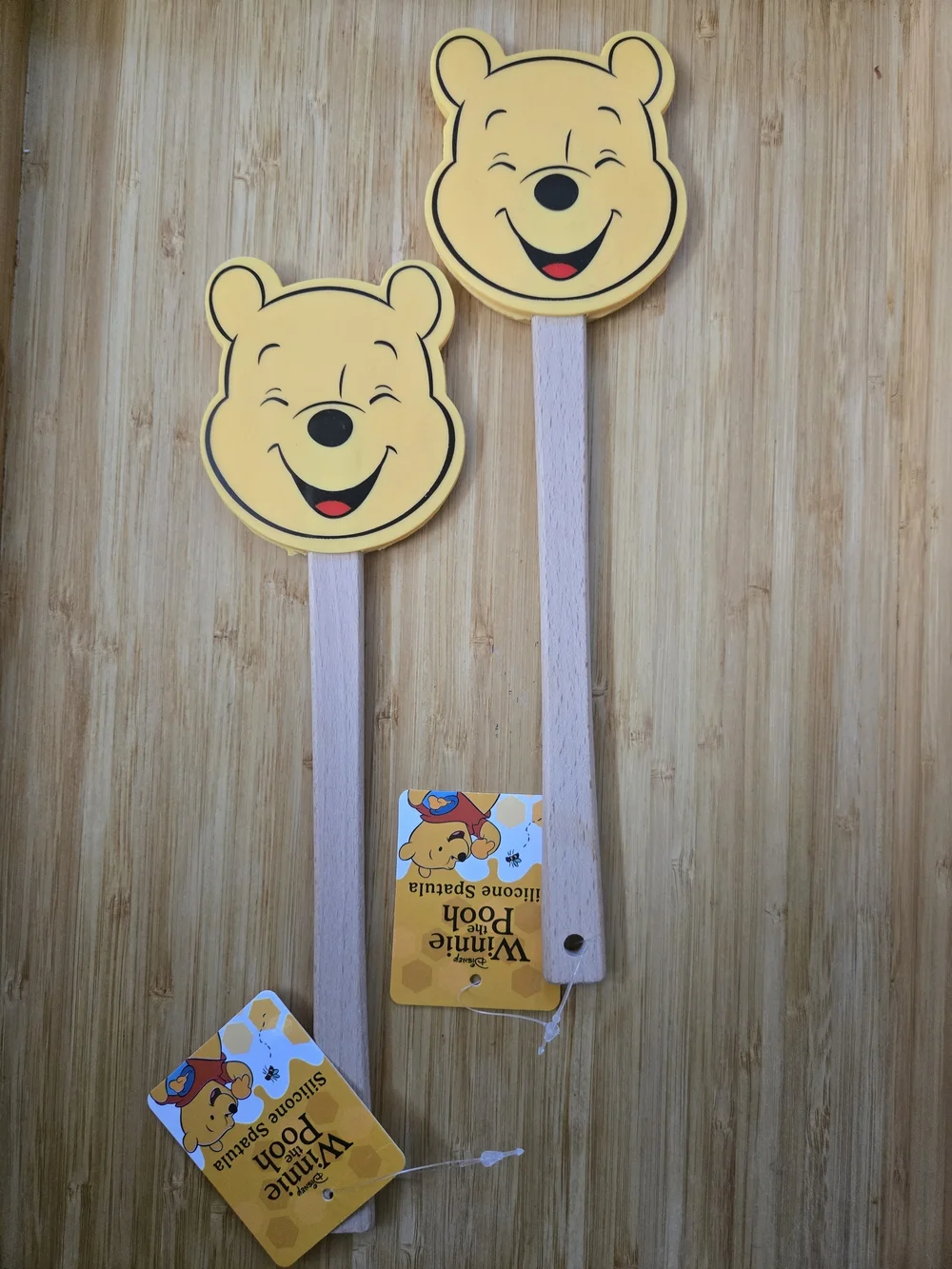 Winnie the Pooh Wooden Silicone Spatula Set